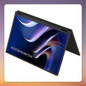 Asus ZenScreen Duo MB14FCD Dual 14″ WUXGA IPS Portable Monitor, Black