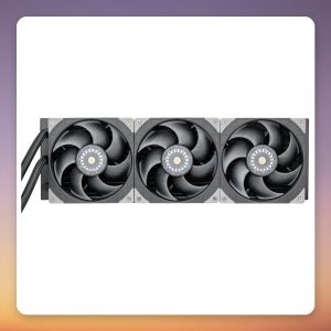 Silverstone SST-XE420 420 mm AIO Liquid CPU Cooler, 3x 140 mm Fans, Black/Silver