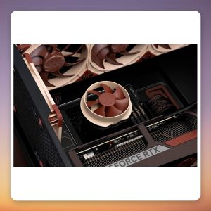 Noctua NL-ACF1 93 mm PWM Add-on Fan for NL-LC1 AIO, Brown/Beige
