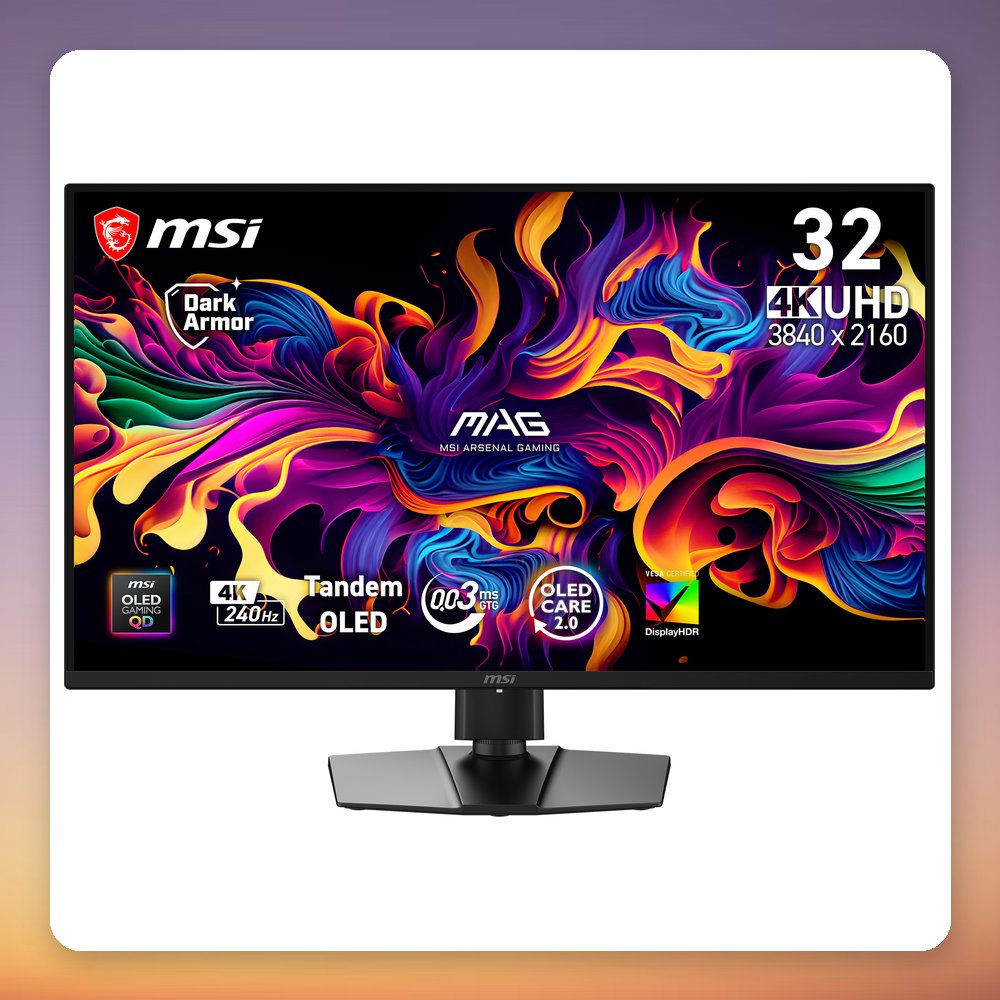 MSI MAG 321UPDE QD-OLED 31.5" 4K 240 Hz Gaming Monitor, Black – image 5