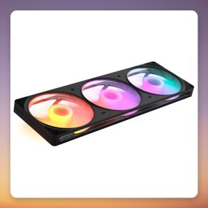 NZXT F420 RGB 420 mm Triple 140 mm ARGB PWM Fan, Black