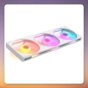 NZXT F420 RGB 420 mm Triple 140 mm ARGB PWM Fan, White