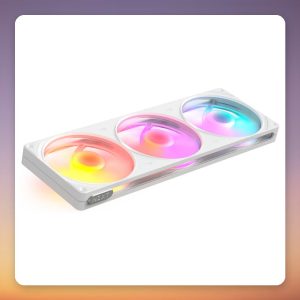 NZXT F360 RGB 360 mm Triple Fan Single-Frame, White, Reverse Blade, ARGB