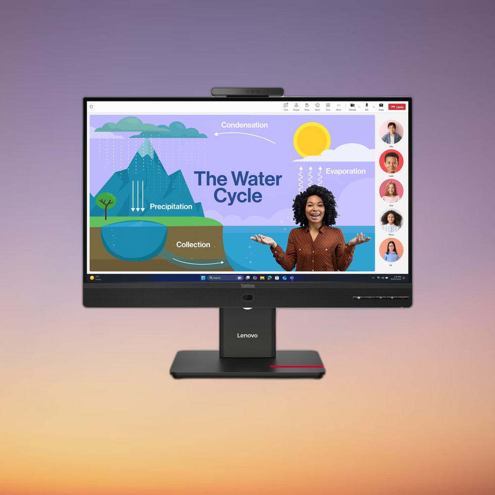 Lenovo ThinkVision T24D-4v 23.8" Full HD IPS Monitor with Webcam and Microphone