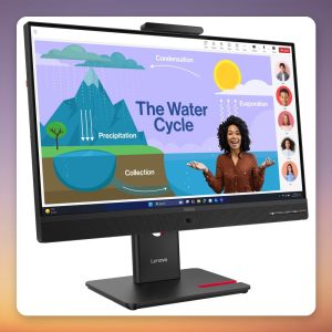 Lenovo ThinkVision T24D-4v 23.8″ Full HD IPS 120 Hz USB-C Docking Monitor with 5 MP Webcam