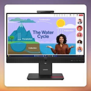 Lenovo ThinkVision T24D-4v 23.8″ Full HD IPS 120 Hz USB-C Docking Monitor with 5 MP Webcam