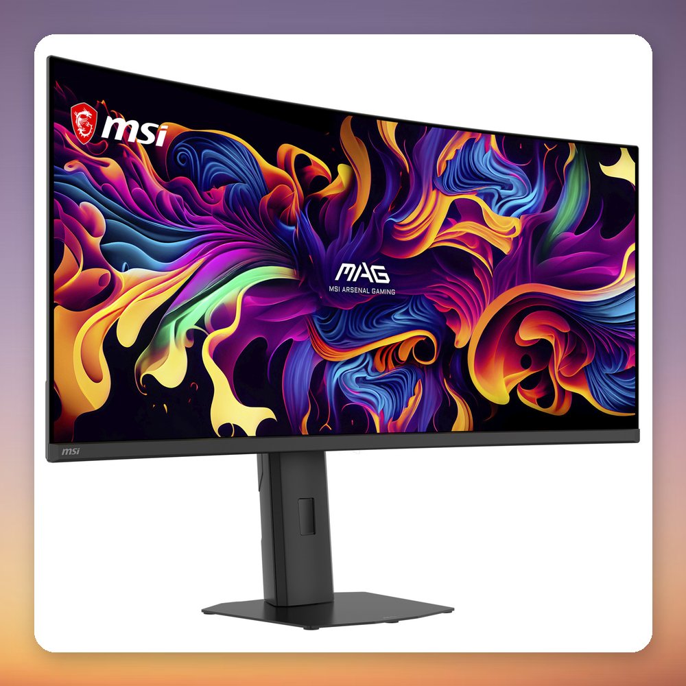 MSI MAG 341CQPDE QD-OLED X28 34" UWQHD 280 Hz Curved Gaming Monitor