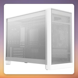 Montech TEN White Modular Mini-Tower Case, Full Mesh, Micro-ATX, 29 L
