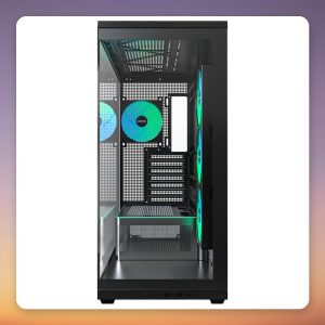 Montech TG3 Black ATX Mid-Tower Case, Dual Tempered Glass, 360 mm Side Fan