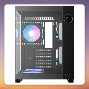 Ocypus Iota C70 ARGB Mid-Tower ATX Case, Black, Panoramic Glass