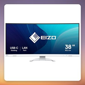 Eizo FlexScan EV3851X 37.5″ UWQHD+ 3840×1600 Curved IPS Monitor, USB-C 94W, White