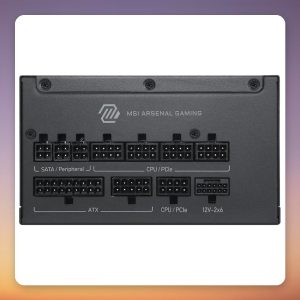 MSI MAG A1200PLS PCIe 5 1200W 80 PLUS Platinum PSU, ATX 3.1, Black