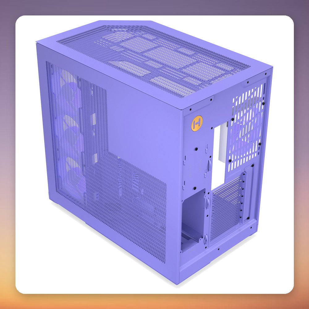 HYTE Y50 Taro Milk E-ATX Mid-Tower Case, Violet, 3x Tempered Glass, RGB – image 6