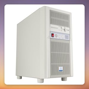 SilverStone FLP03W Retro Micro-ATX Midi Tower Case, White, 180 mm Fan