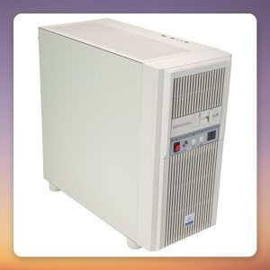 SilverStone FLP03W Retro Micro-ATX Midi Tower Case, White, 180 mm Fan