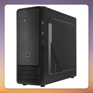 Chieftec UC-03B-OP ATX Slim Midi Tower Case, Black, with SD Card Reader