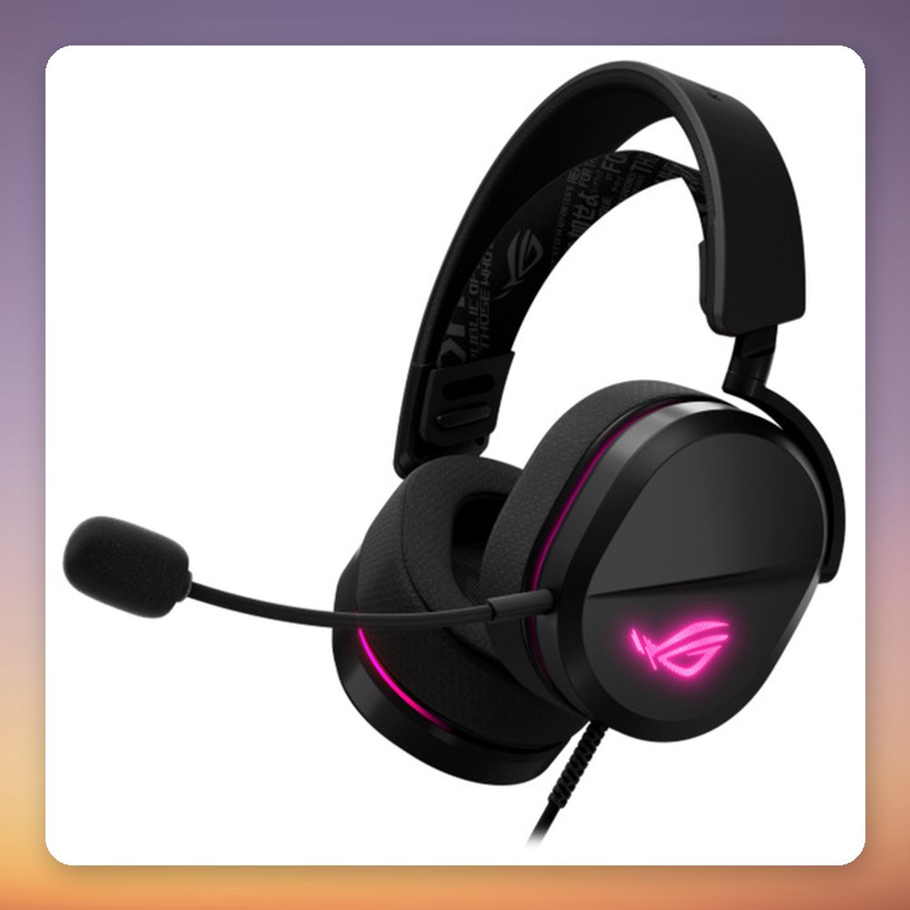 ASUS ROG Pelta Core Wired USB-C Gaming Headset, 50 mm Drivers, Aura Sync RGB, Black – image 3