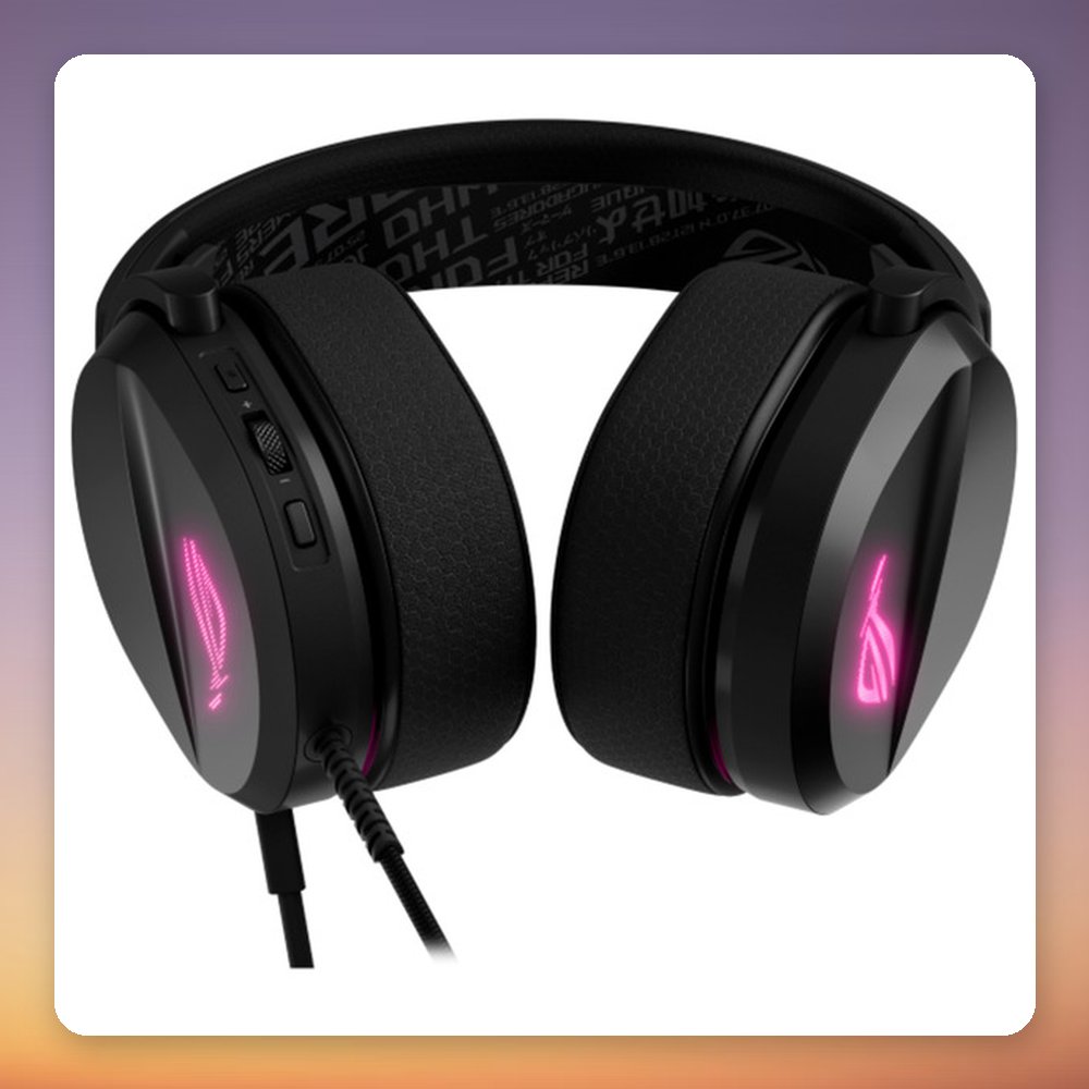 ASUS ROG Pelta Core Wired USB-C Gaming Headset, 50 mm Drivers, Aura Sync RGB, Black – image 6