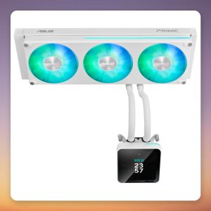 Asus Prime SLC II 360 ARGB LCD 360 mm AIO Liquid CPU Cooler, White
