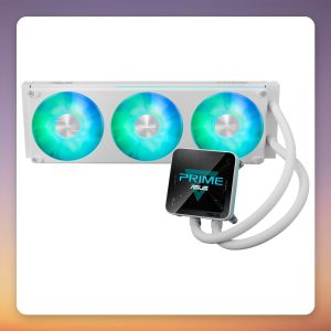 Asus Prime LC II 360 ARGB LCD 360 mm AIO Liquid CPU Cooler, White