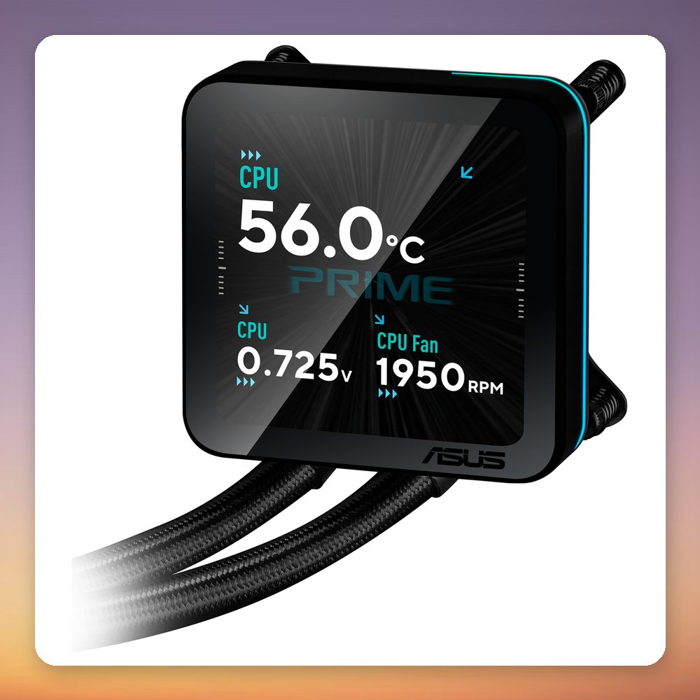 Asus Prime LC II 360 ARGB LCD 360 mm AIO Liquid CPU Cooler, Black – image 5