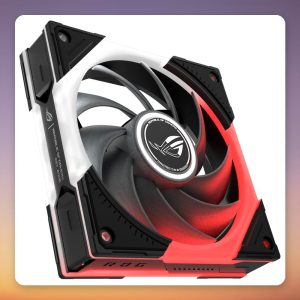 Asus ROG Eurux GR120 ARGB 120 mm PWM Fan, Black, Single Pack