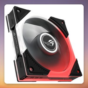 Asus ROG Eurux GR120 ARGB 120 mm PWM Fan, Black, Single Pack