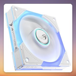 Asus ROG Eurux GR120 ARGB Reverse 120 mm Fan, White, Single Pack
