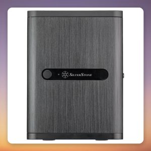 Silverstone CS240 Mini-ITX NAS Case, 4x Hot-Swap 2.5" U.2 NVMe/SAS/SATA, Black