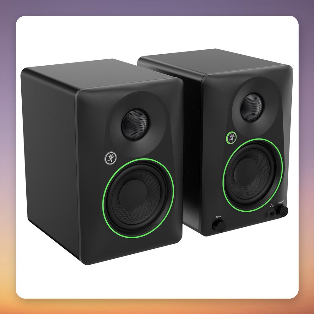 Mackie CR3.5BT 3.5" Active Studio Monitors with Bluetooth, 50W RMS, Black