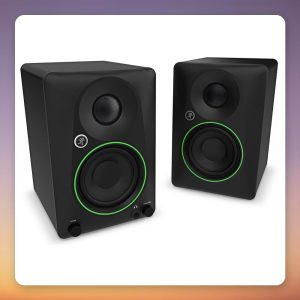Mackie CR3.5BT 3.5″ Active Studio Monitors with Bluetooth, 50W RMS, Black