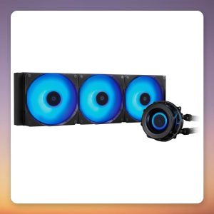 Chieftec ICEBERG PRO 360 RGB 360 mm AIO CPU Liquid Cooler with VRM Fan, Black
