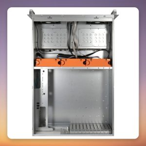 Inter-Tech 4U-4408L 4U Rackmount Server Case with 8 Hot-Swap Bays, Black