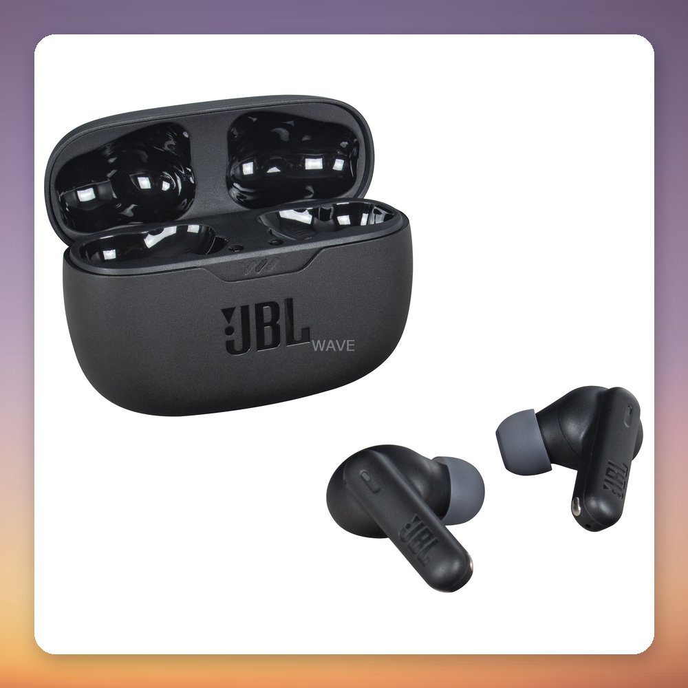 JBL Wave Beam 2 True Wireless In-Ear Headphones, Active Noise Cancelling, Black