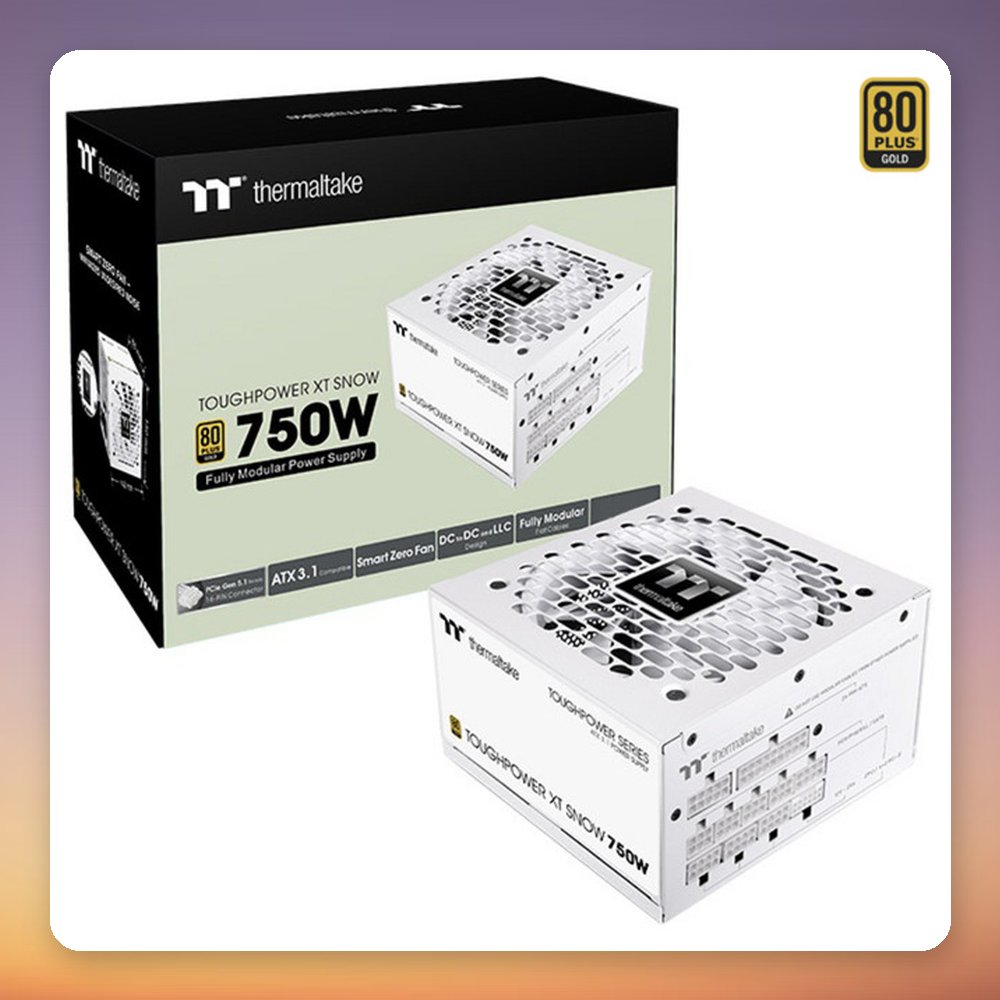 Thermaltake Toughpower XT 750W 80 PLUS Gold ATX 3.1 Fully Modular PSU, White