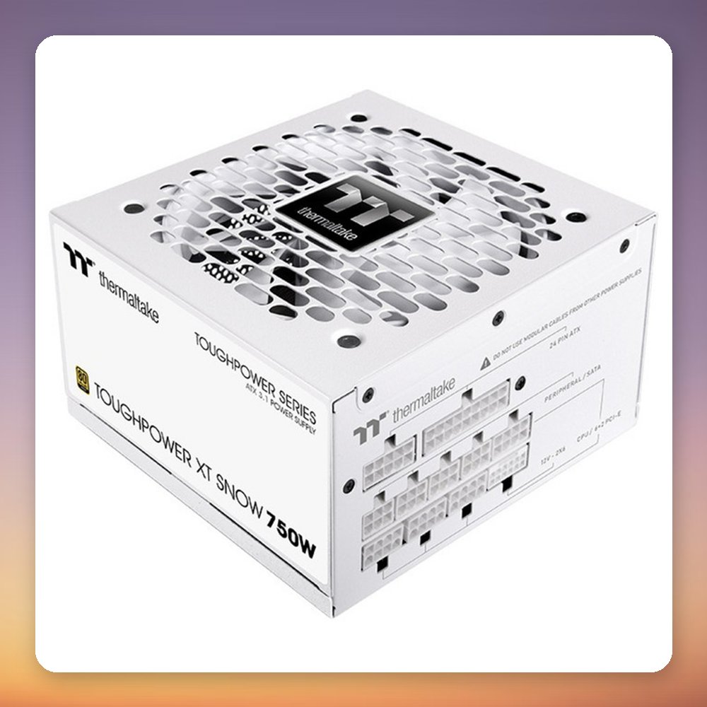 Thermaltake Toughpower XT 750W 80 PLUS Gold ATX 3.1 Fully Modular PSU, White – image 2