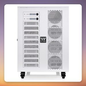 Thermaltake AX1000 TG AI Workstation Dual System Big Tower Case, Snow White