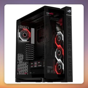 Asus ROG Cronox GR801 CURVE TG ARGB Black Edition Big Tower Case, E-ATX, 9.2" LCD