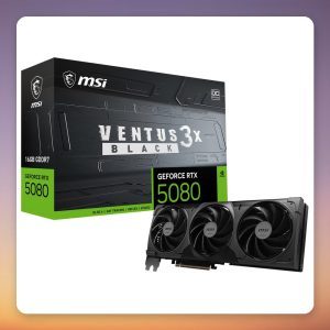 MSI GeForce RTX 5080 Ventus 3X OC Black 16 GB GDDR7 Graphics Card