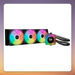 be quiet! Light Loop IO LCD 360mm AIO Liquid CPU Cooler, Black, 2.1" IPS Display