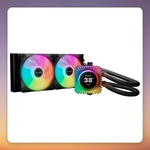 be quiet! Light Loop IO LCD 240mm AIO Liquid Cooler, Black, 2.1" IPS Display, RGB