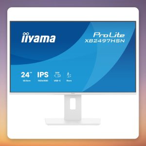 Iiyama ProLite XB2497HSN-W1 23.8″ Full HD IPS Monitor, USB-C 65W, 100Hz, White