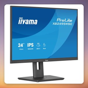 Iiyama ProLite XB2495WSC-B1 24.1″ WUXGA IPS Monitor, 100 Hz, USB-C 65W