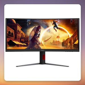 AOC CU34G4ZCA 34″ Curved Ultrawide Gaming Monitor, WQHD 250 Hz Fast VA