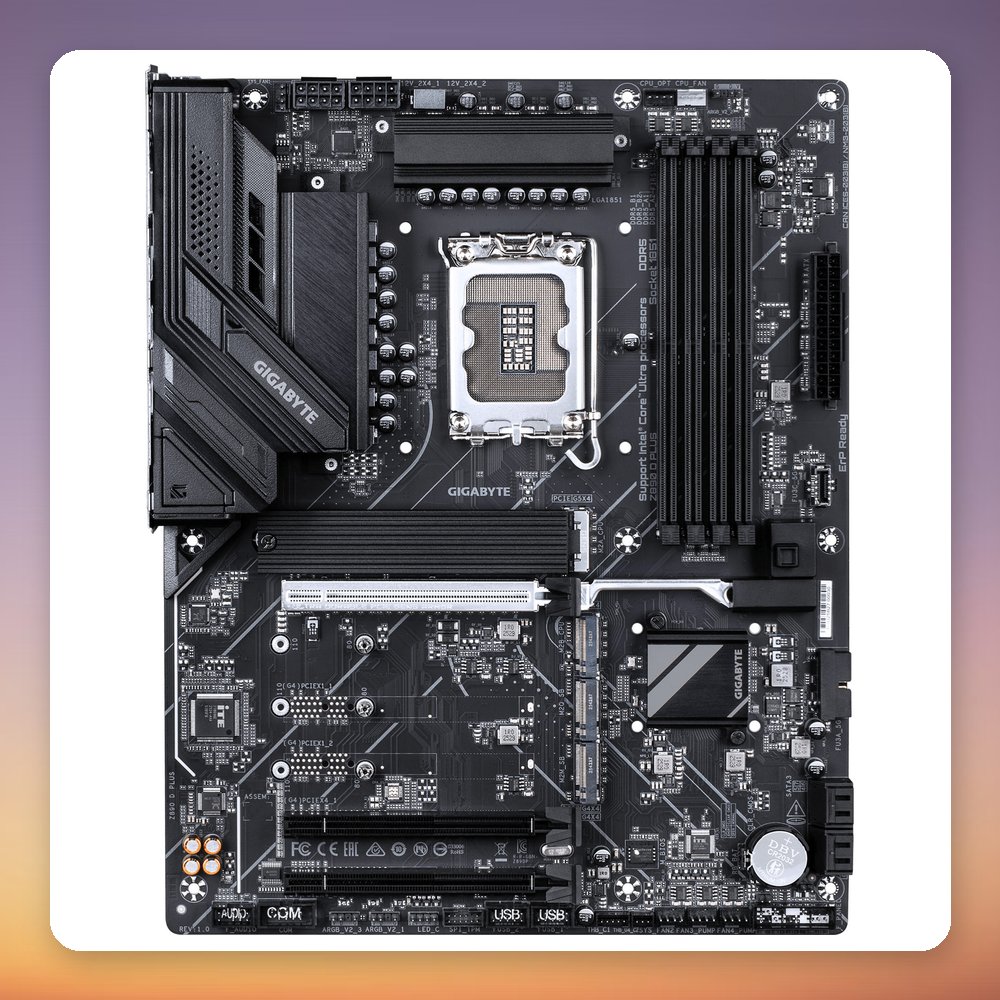 GigaByte Z890 D PLUS LGA 1851 ATX Motherboard, DDR5, 4x M.2, 2.5GbE – image 2