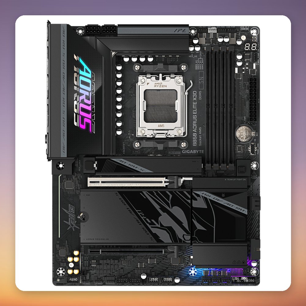 Gigabyte B850 AORUS ELITE X3D ATX AM5 Motherboard, DDR5, Wi-Fi 7, 5GbE – image 3