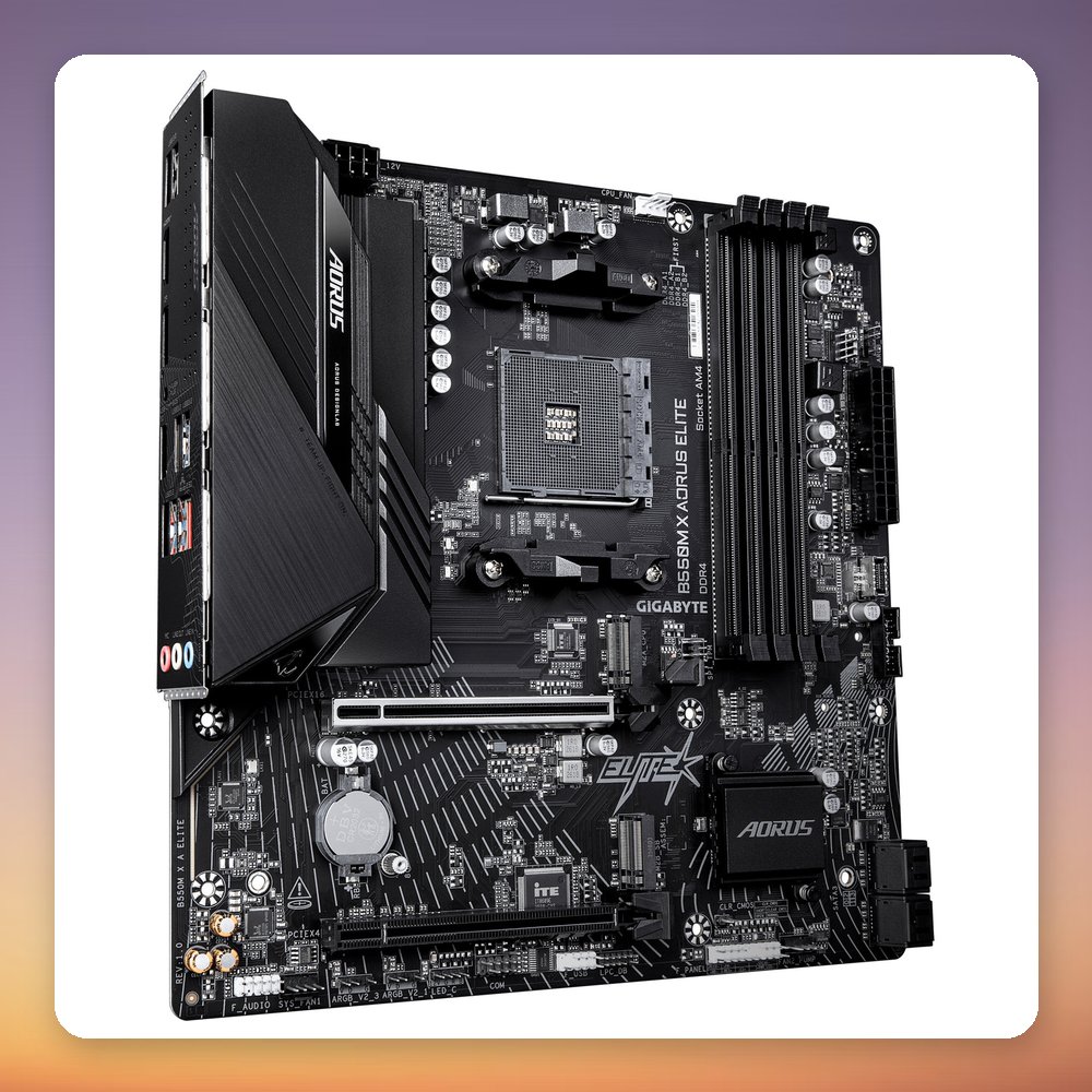 Gigabyte B550M X AORUS ELITE AM4 micro ATX Motherboard, DDR4, 2x M.2, 2.5 GbE – image 3