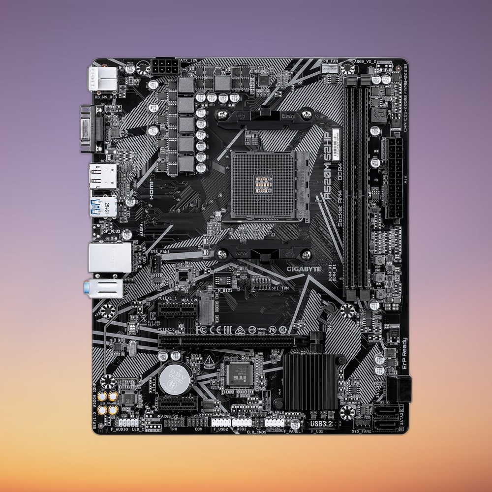 GigaByte A520M S2HP Motherboard - Image 2