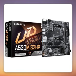 GigaByte A520M S2HP AM4 Micro ATX Motherboard, AMD A520, DDR4