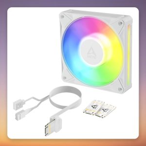 Arctic BioniX P12 A-RGB 120 mm PWM Fan, White, Single Pack